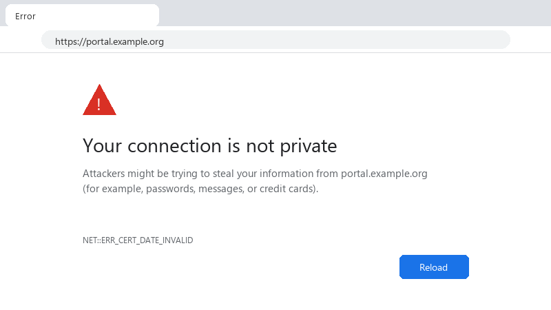 Your connection is not private