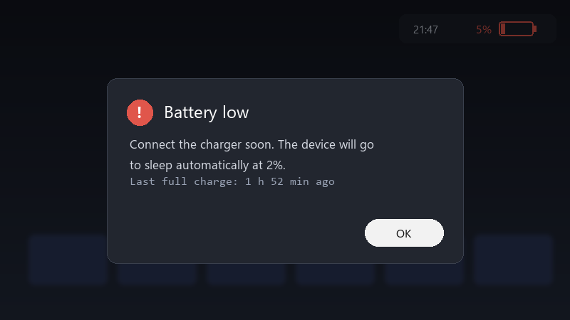 Battery low