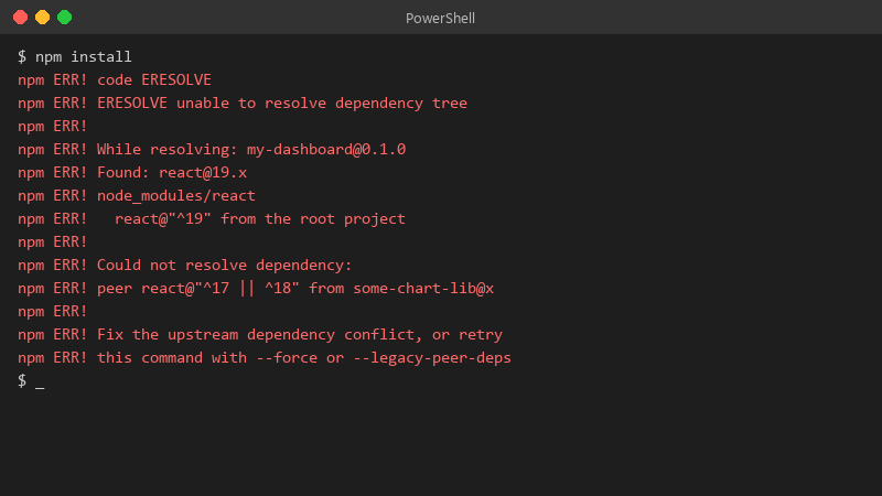 $ npm install