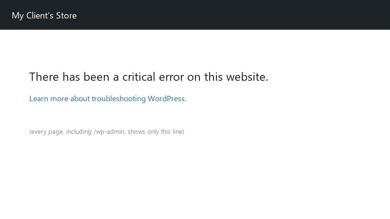 There has been a critical error on this website.